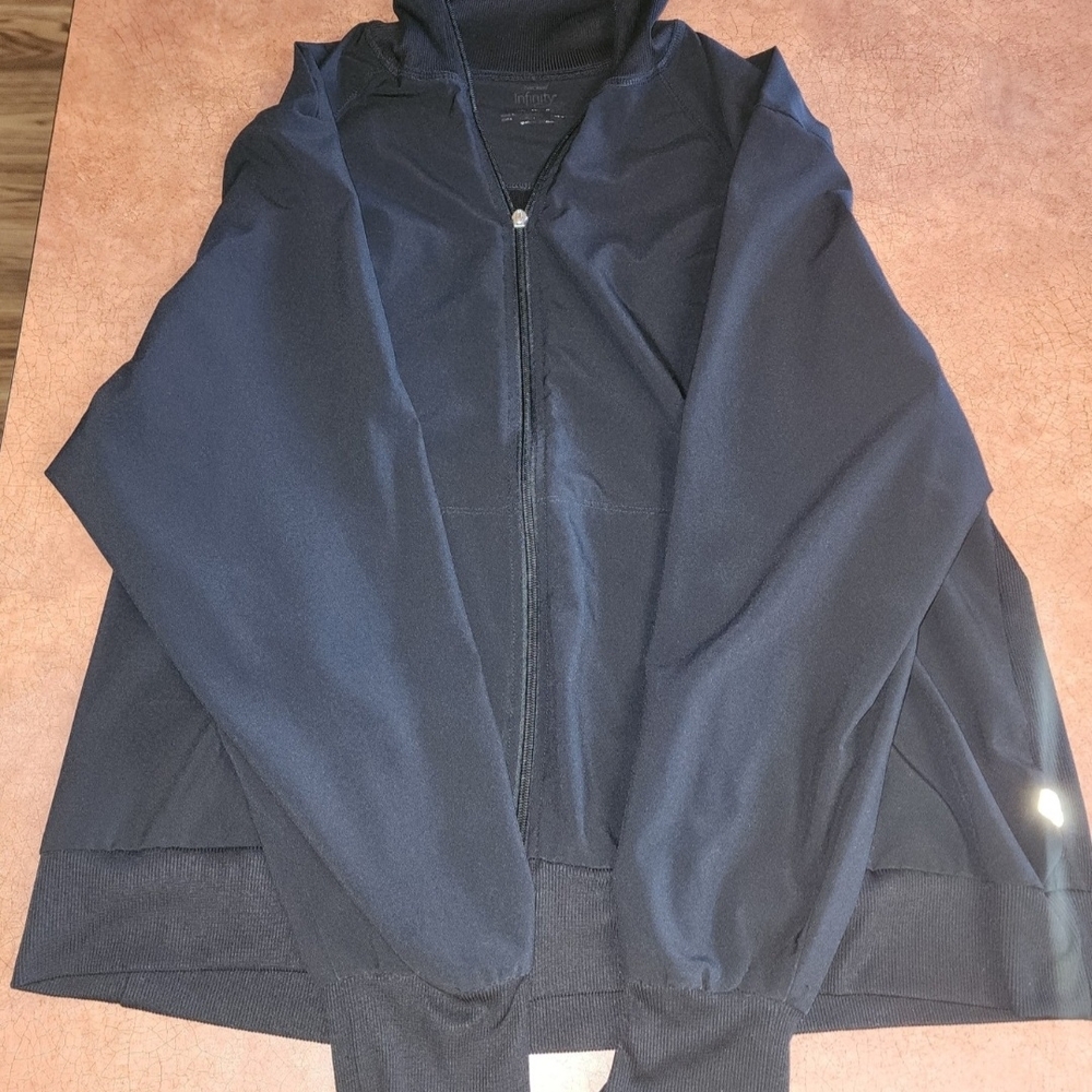 Black Infinity Cherokee Scrub Jacket